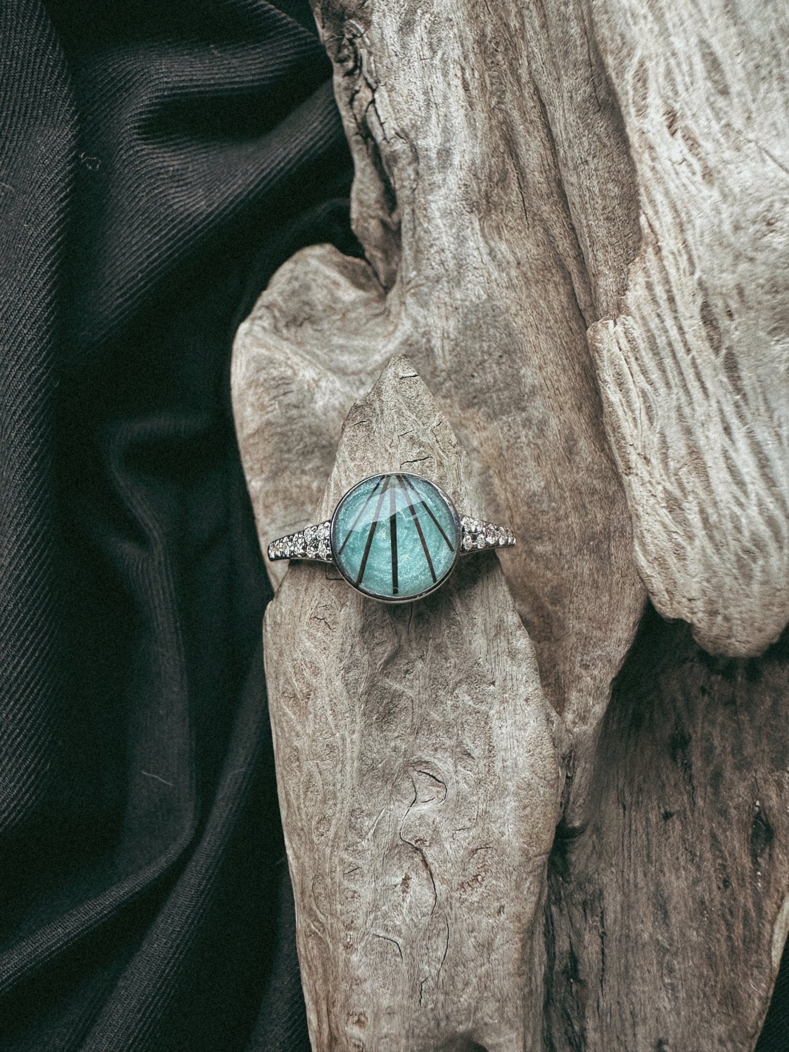 Round CZ Stone Sterling Silver Pet Keepsake/Memorial Ring - Fallen Whiskers