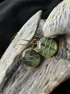 Round Gold Plated Pet Keepsake/Memorial Hoop Earrings - Fallen Whiskers