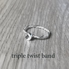 Round Shaped Pet Keepsake/Memorial Ring - Fallen Whiskers
