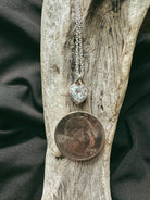 Secretly Set Heart Cremains Pet Memorial Pendant - Fallen Whiskers Jewelry