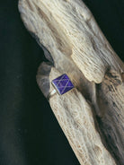 Square Sterling Silver Pet Keepsake/Memorial Ring - Fallen Whiskers