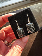 Sterling Silver Pet Keepsake/Memorial Dangle Earrings - Fallen Whiskers