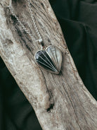 Sterling Silver Split Heart Pet Keepsake/Memorial Pendant - Fallen Whiskers
