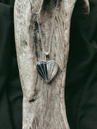 Sterling Silver Split Heart Pet Keepsake/Memorial Pendant - Fallen Whiskers