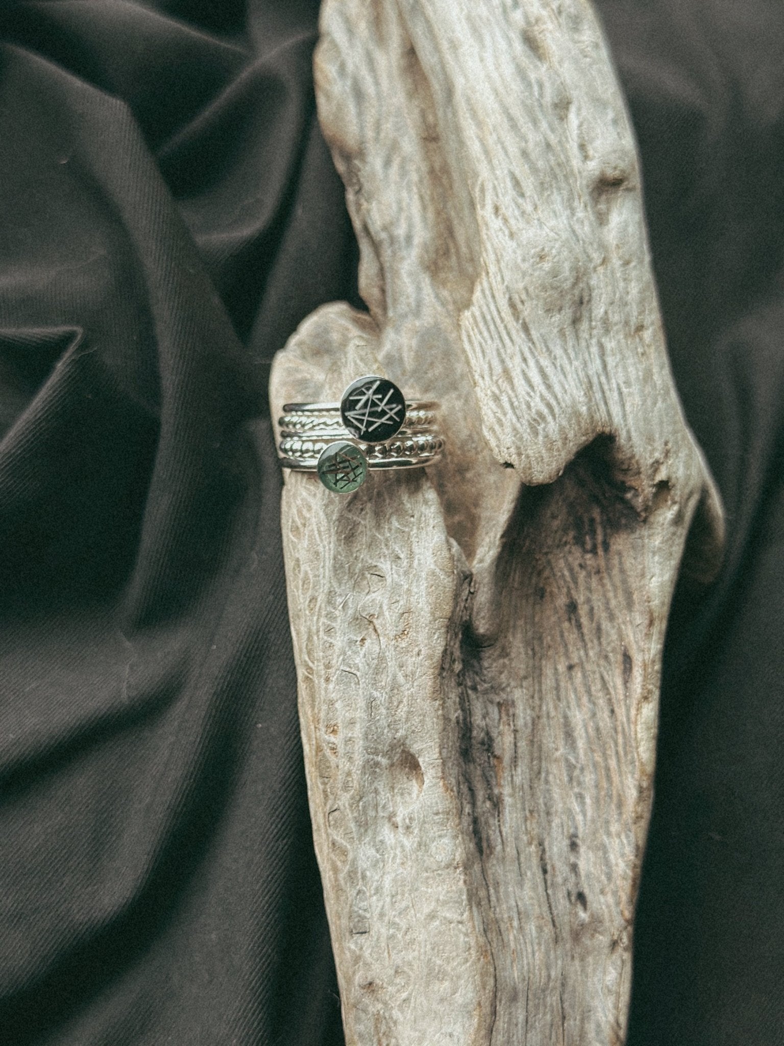 Sterling Silver Whiskie Stacker Pet Keepsake/Memorial Ring - Fallen Whiskers