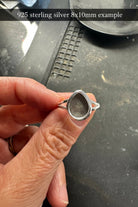 Teardrop Split Band Pet Keepsake/Memorial Ring - Fallen Whiskers