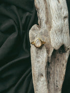 Teardrop Split Band Pet Keepsake/Memorial Ring - Fallen Whiskers