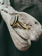 Teardrop Split Band Pet Keepsake/Memorial Ring - Fallen Whiskers