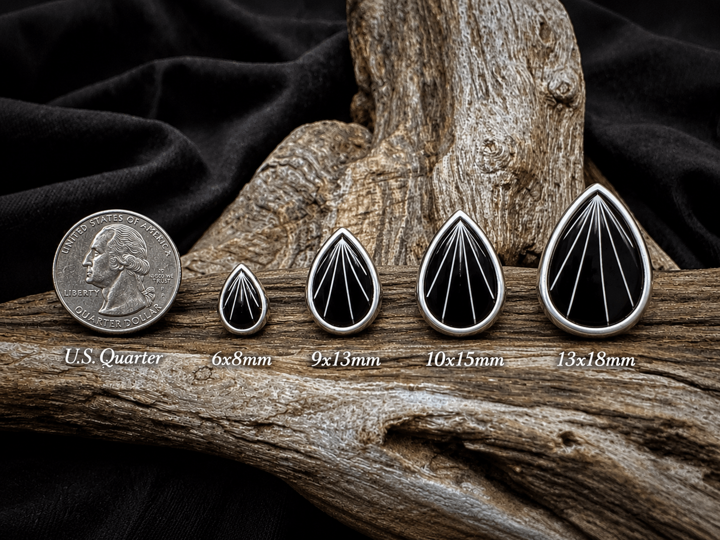 Teardrop Split Band Pet Keepsake/Memorial Ring - Fallen Whiskers