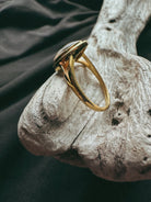 Teardrop Split Band Pet Keepsake/Memorial Ring - Fallen Whiskers