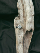 Teardrop & Stone Stacker Pet Keepsake/Memorial Ring - Fallen Whiskers
