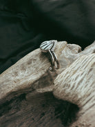 Teardrop & Stone Stacker Pet Keepsake/Memorial Ring - Fallen Whiskers