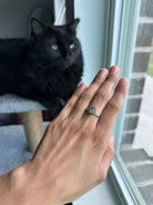 Teardrop & Stone Stacker Pet Keepsake/Memorial Ring - Fallen Whiskers
