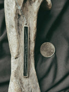 Thin Vertical Bar Whisker Pendant - Fallen Whiskers
